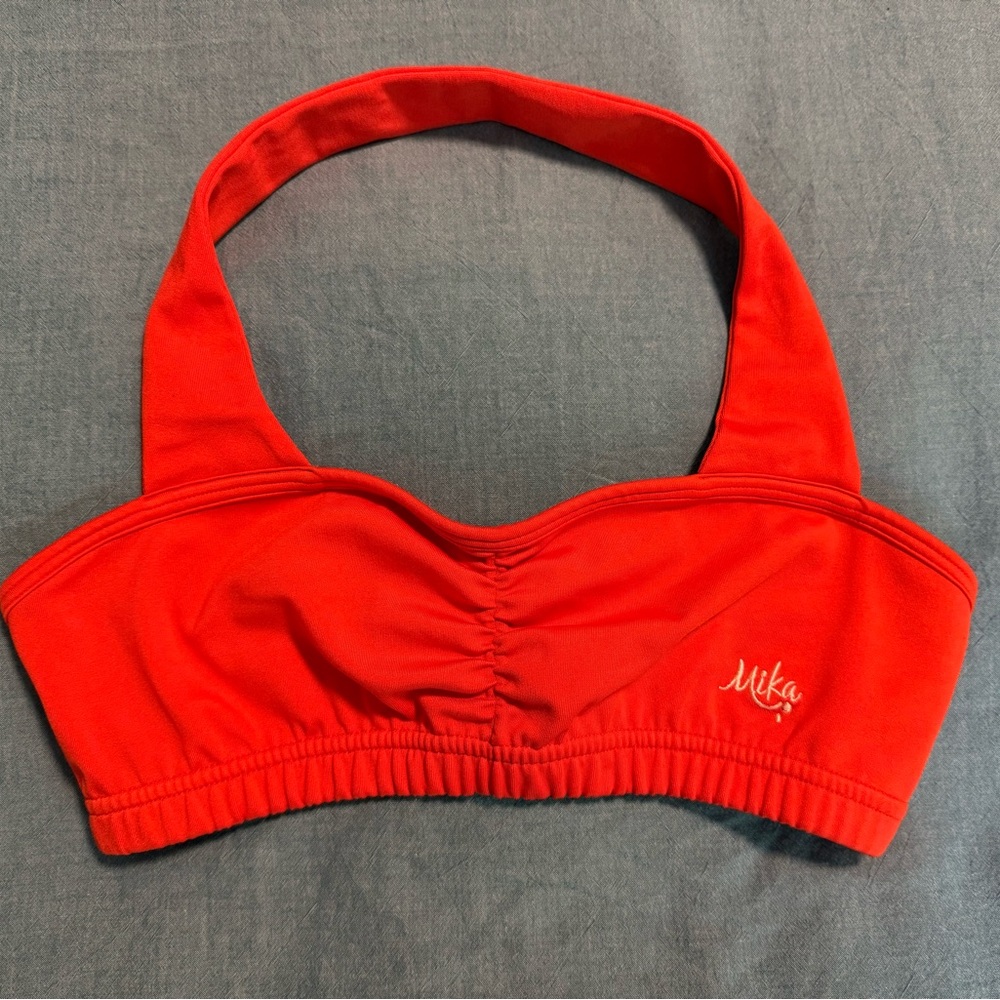 Mika Yoga Wear Lola Top Red “Fire Opal” size XL